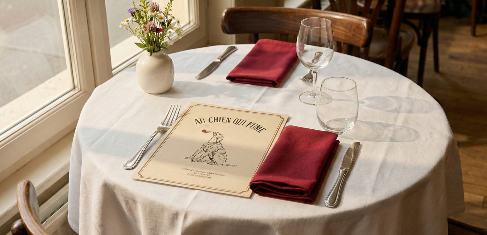 Réserver une table au restaurant le chien qui fume à Versailles